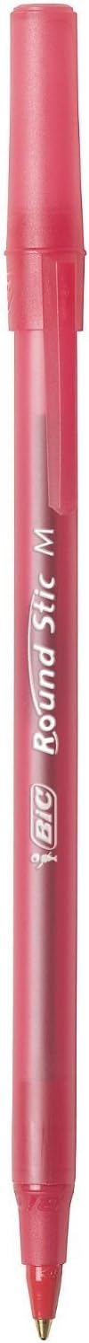 BOLÍGRAFO BIC ROUND STIC PUNTA MEDIA 1.0 MM TINTA ROJA PACK 60 UNIDADES - 2