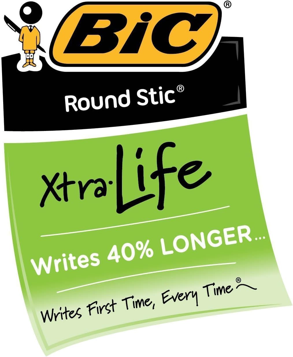 BOLÍGRAFO BIC ROUND STIC PUNTA MEDIA 1.0 MM TINTA ROJA PACK 60 UNIDADES - 3