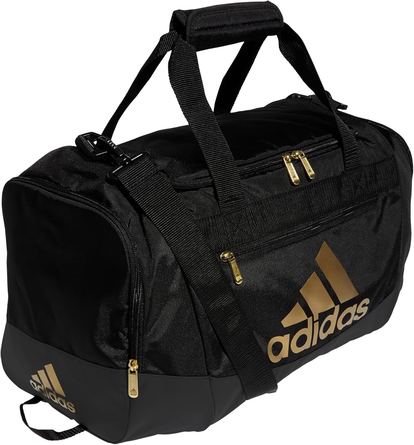 BOLSO DEPORTIVO ADIDAS DEFENDER 4.0 NEGRO Y DORADO METÁLICO - 1