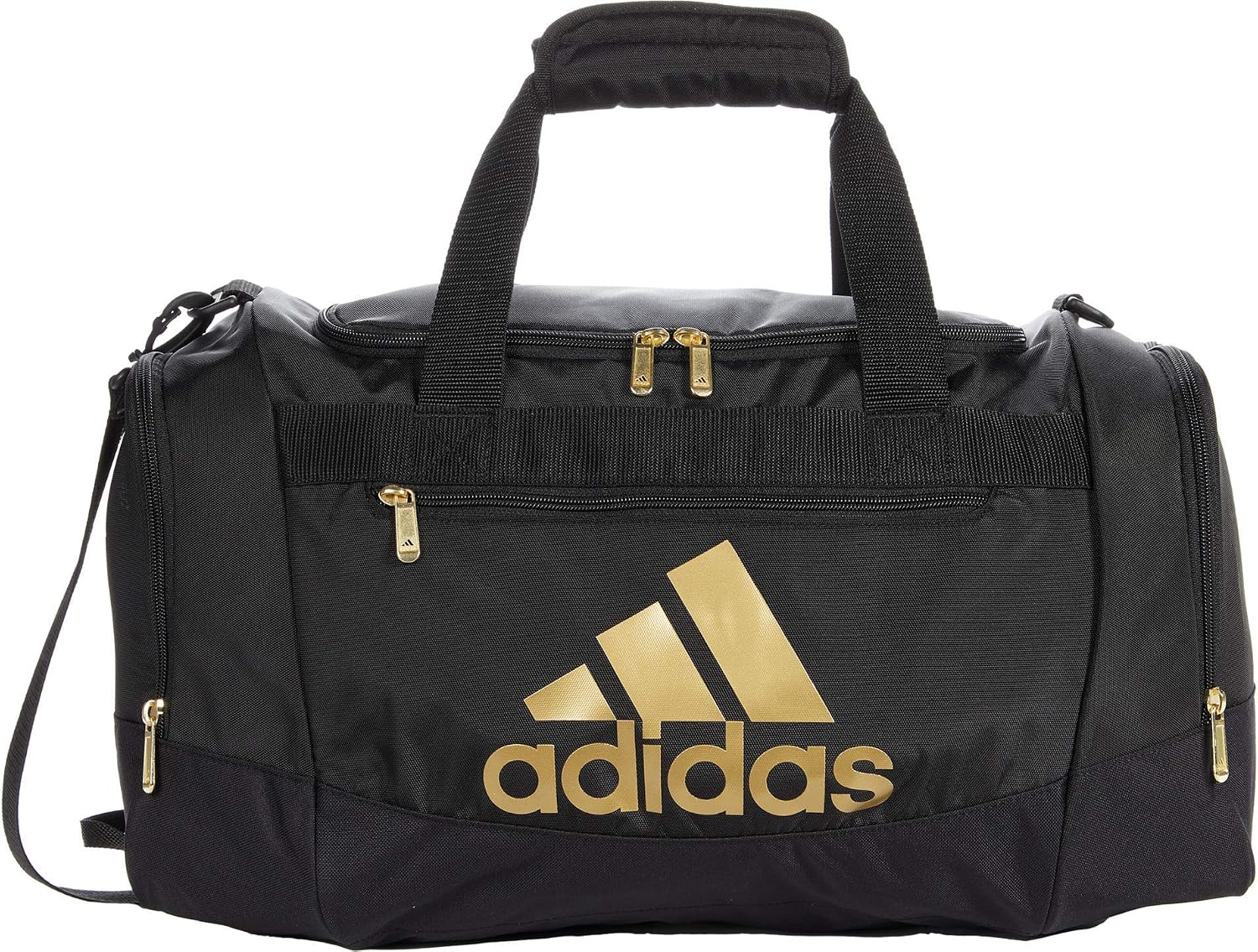 BOLSO DEPORTIVO ADIDAS DEFENDER 4.0 NEGRO Y DORADO METÁLICO - 4