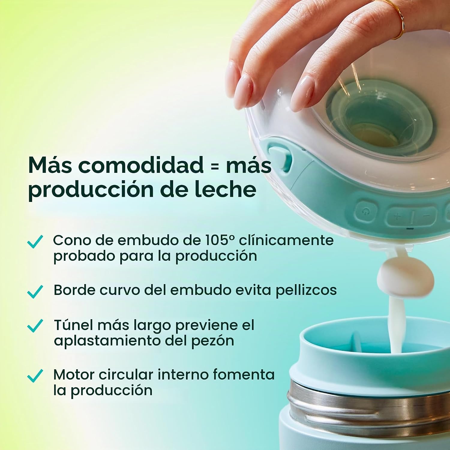 EXTRACTOR DE LECHE WILLOW GO PORTÁTIL MANOS LIBRES CON SUCCIÓN DE GRADO HOSPITALARIO - 4