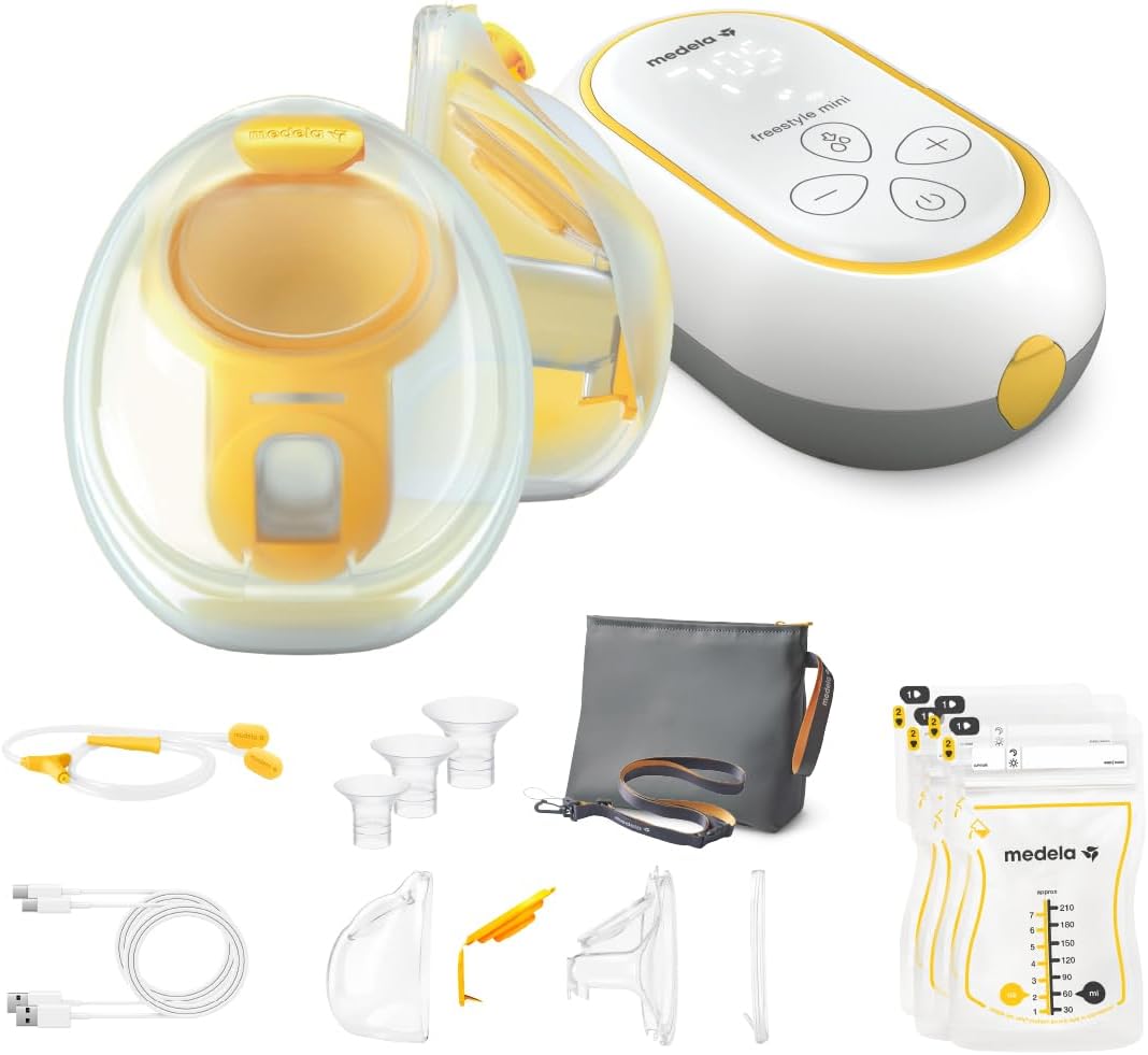 EXTRACTOR DE LECHE MEDELA FREESTYLE MINI DOBLE ELÉCTRICO MANOS LIBRES - 1