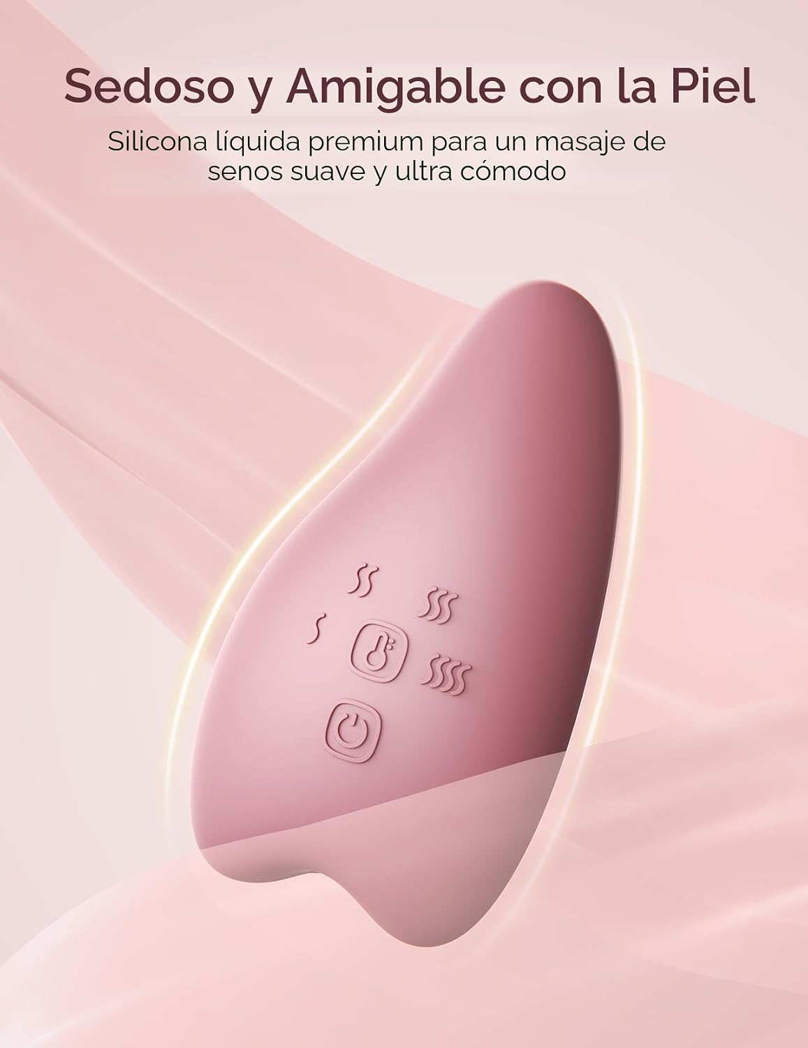 MASAJEADOR DE LACTANCIA MOMCOZY A1PRO CON CALOR Y VIBRACIÓN ROJO - 5