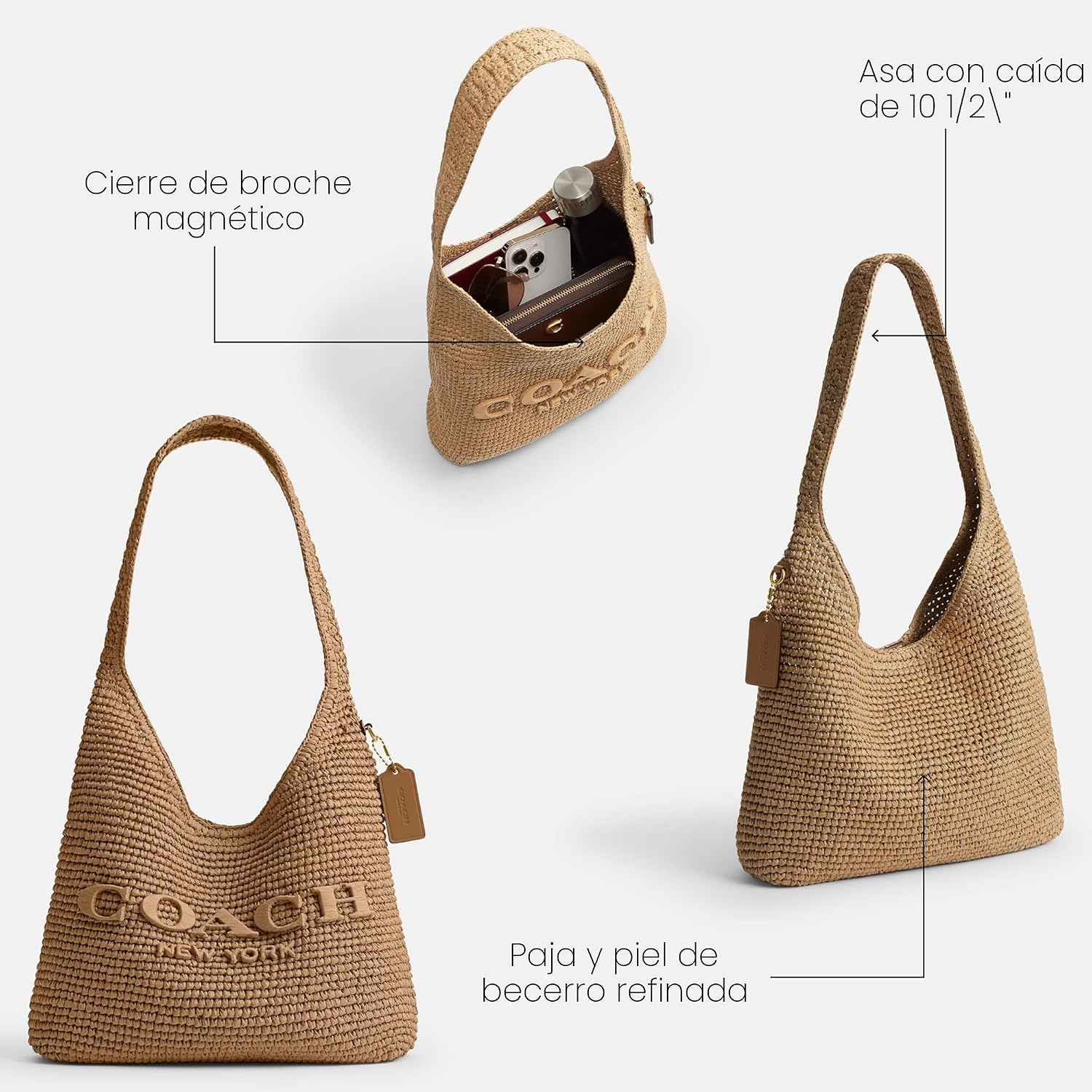 BOLSO COACH BROOKLYN SHOULDER BAG 28 PAJA - 4