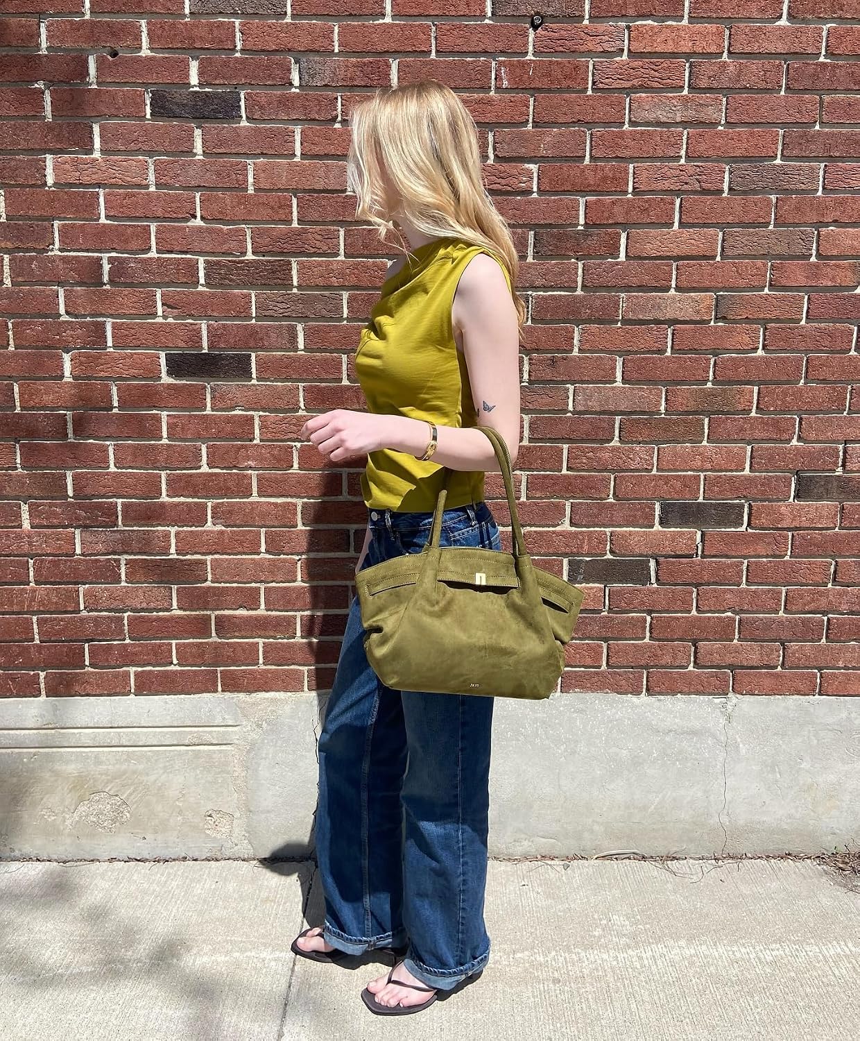BOLSO TOTE BAG JW PEI HANA MEDIUM OFF WHITE - 4
