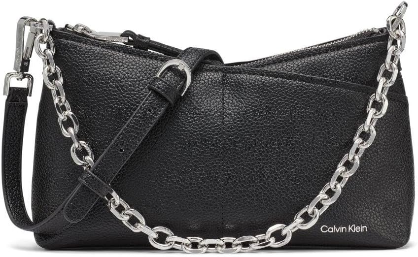 BOLSO CRUZADO CALVIN KLEIN ZOE TOP ZIP CHAIN PARA MUJER - 1