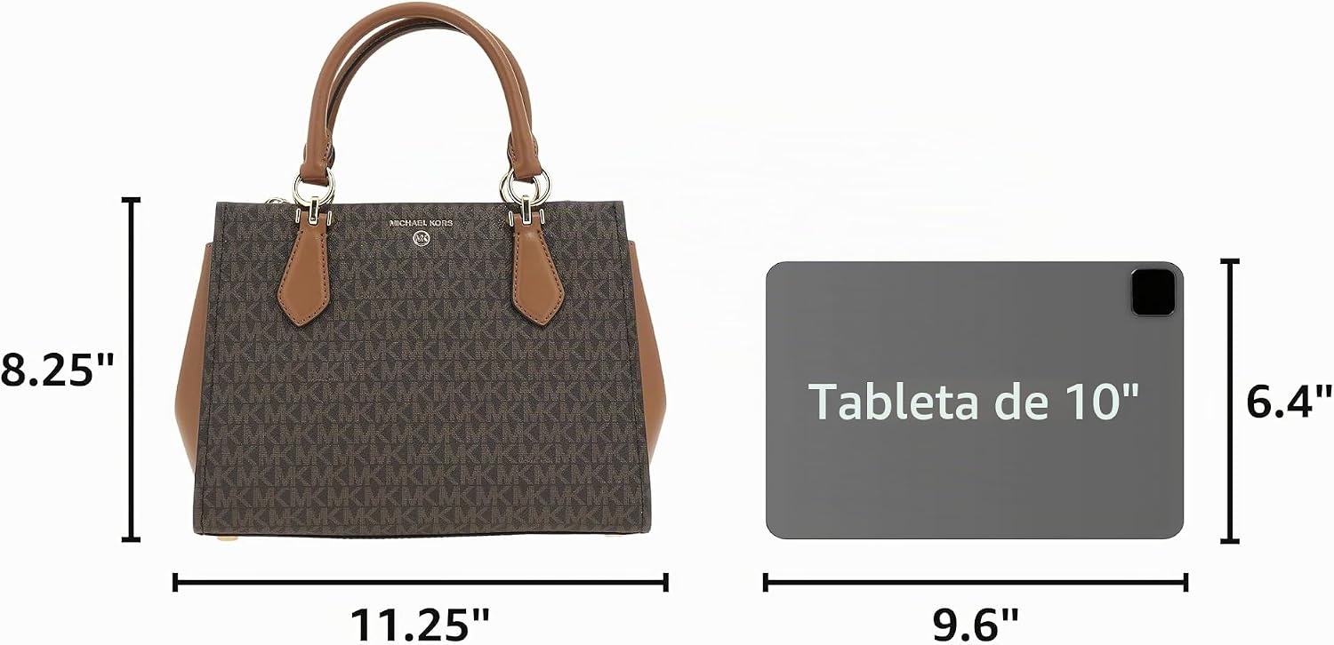 CARTERA MICHAEL KORS MARILYN SATCHEL CUERO - 3