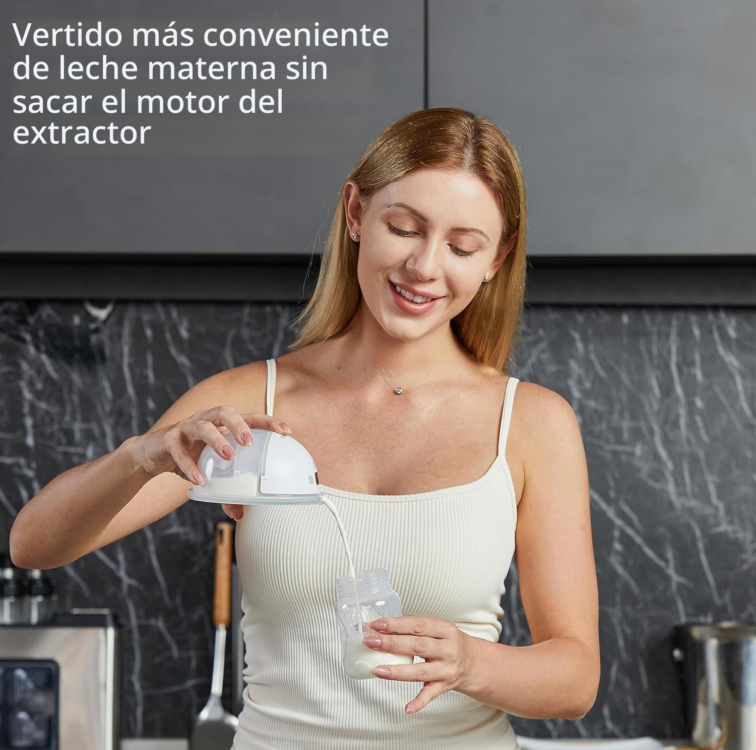 EXTRACTOR DE LECHE MCADERO M1 UPGRADE PORTÁTIL CON 4 MODOS Y 12 NIVELES, PACK DE 2 UNIDADES BLANCO - 4