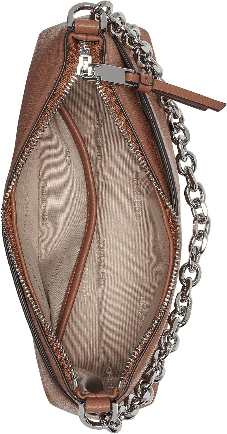 BOLSO CRUZADO CALVIN KLEIN ZOE TOP ZIP CHAIN PARA MUJER - 2