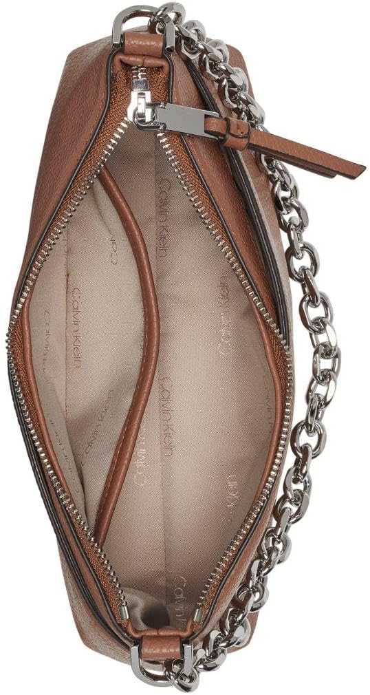 BOLSO CRUZADO CALVIN KLEIN ZOE TOP ZIP CHAIN PARA MUJER - 5