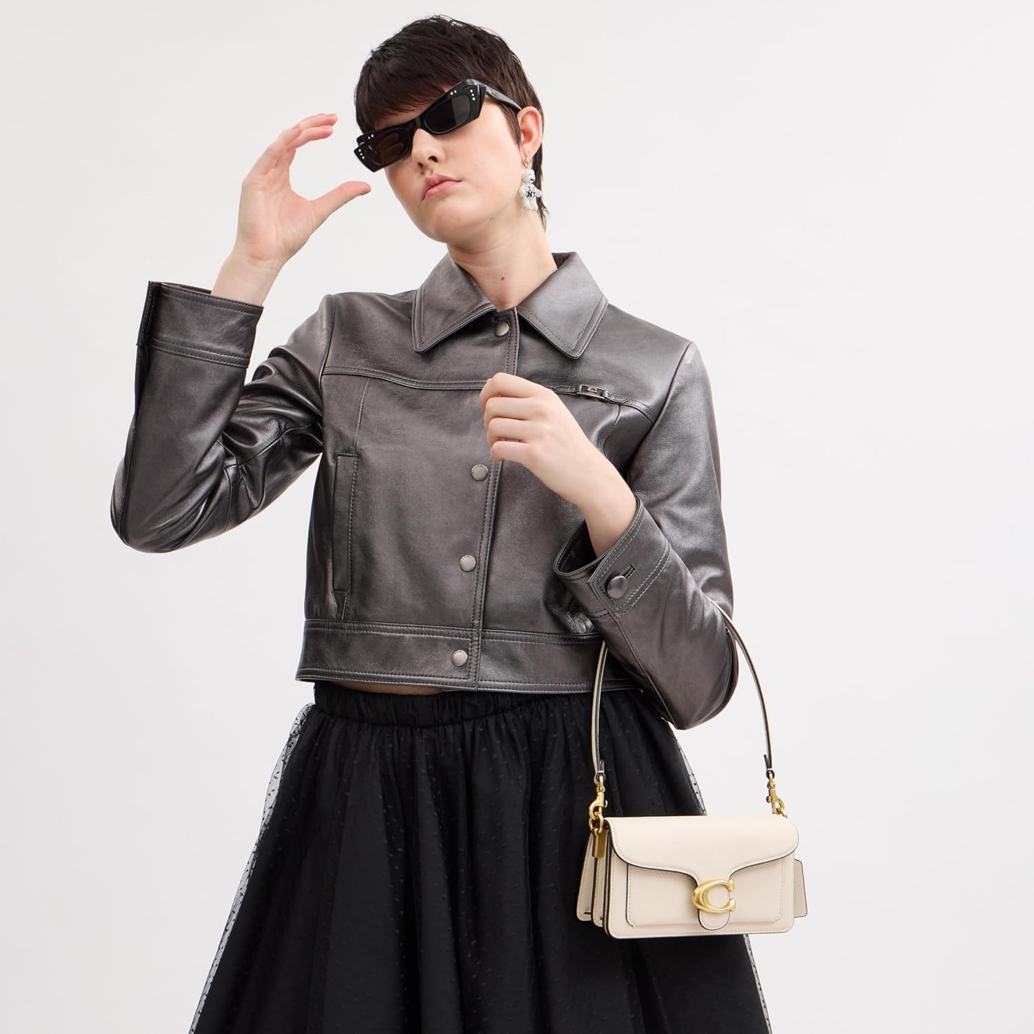 CARTERA COACH TABBY SHOULDER BAG 20 PIEL PEBBLE - 2