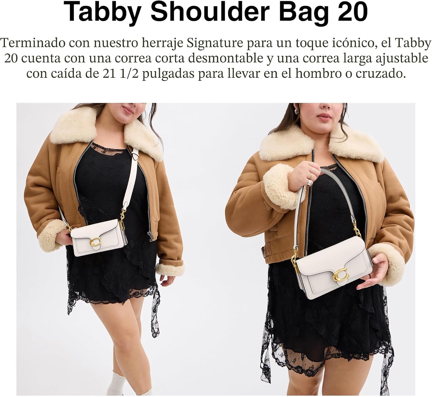 CARTERA COACH TABBY SHOULDER BAG 20 PIEL PEBBLE - 4