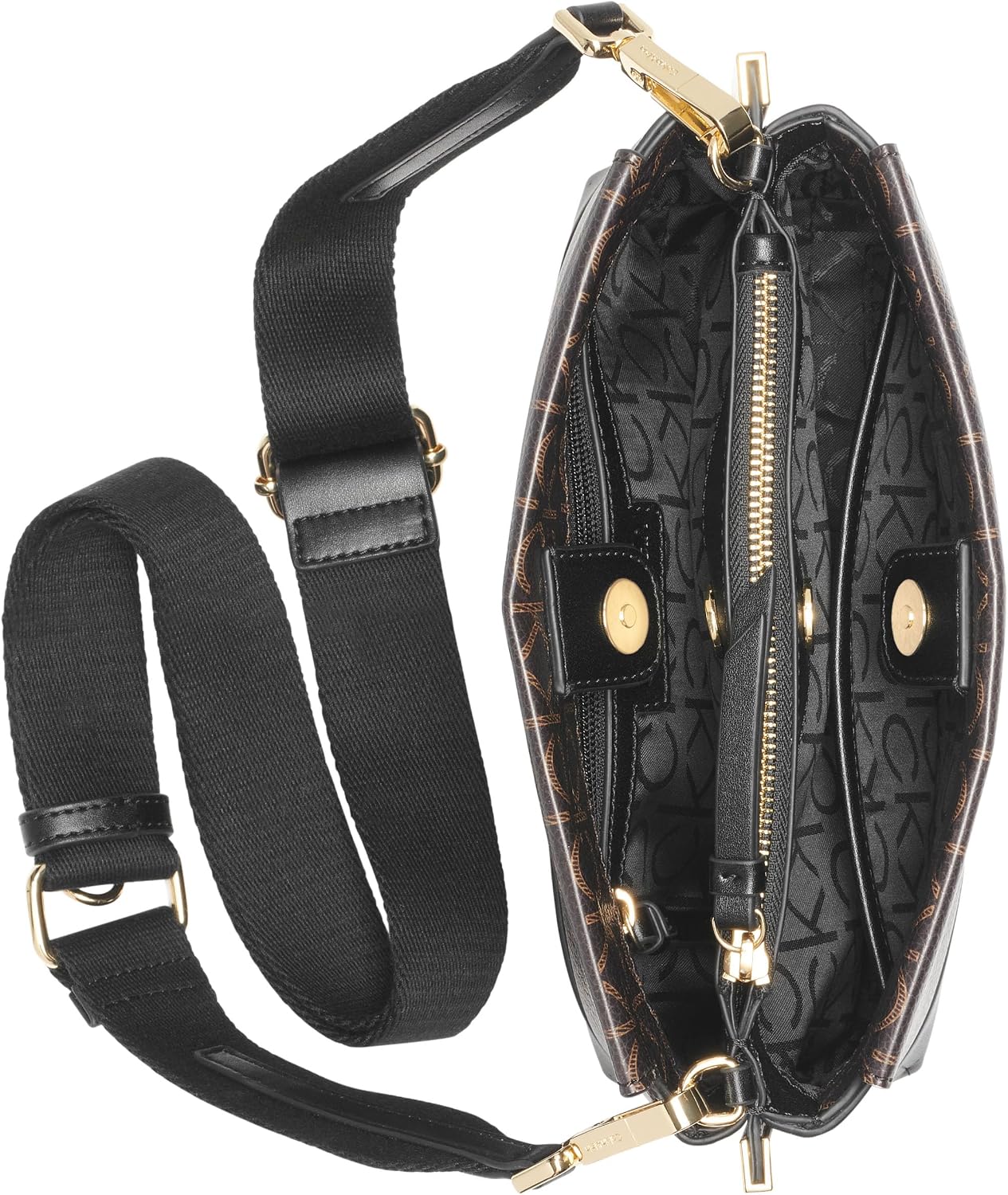 CARTERA CALVIN KLEIN BIANCA TRIPLE COMPARTIMENTO CROSSBODY - 4
