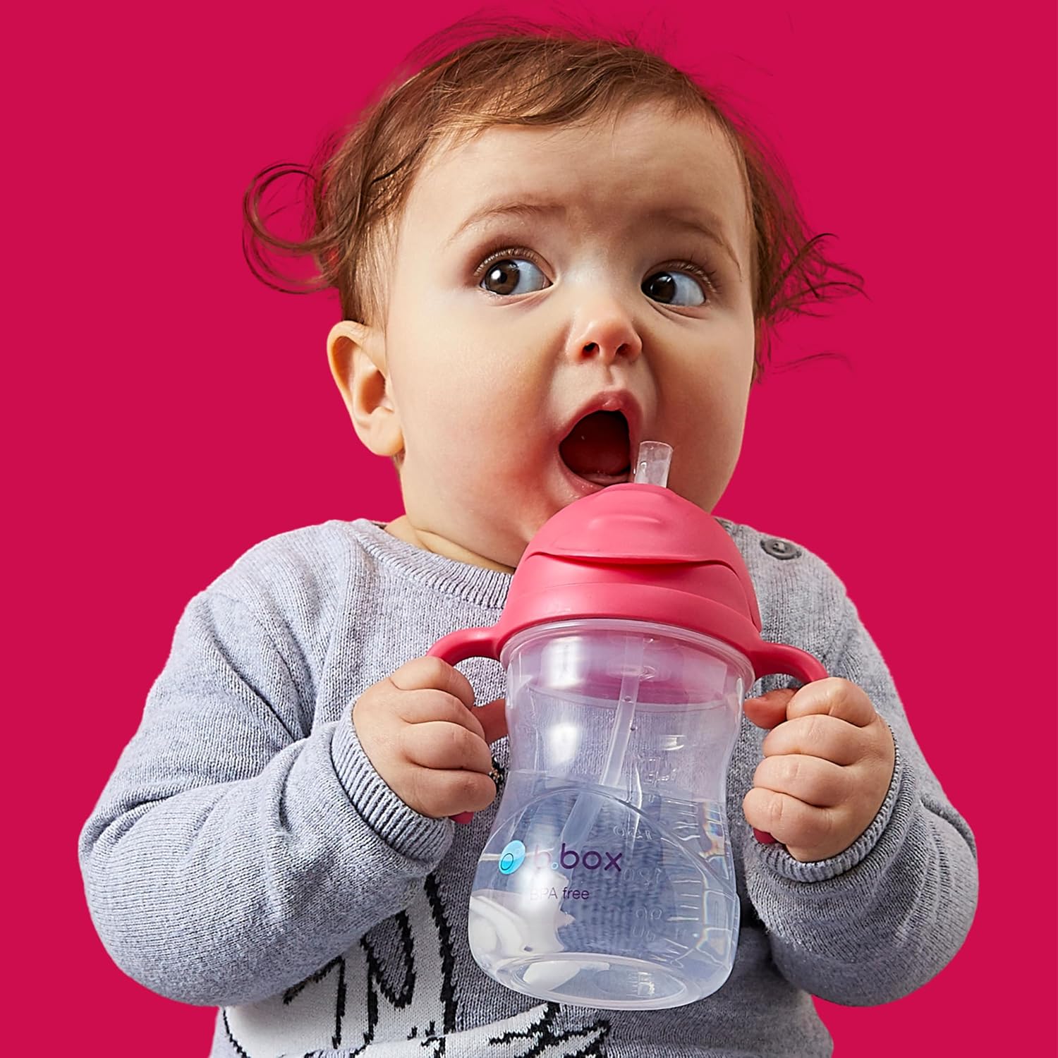 VASO SIPPY CUP B.BOX CON PAJITA PONDERADA 2 UNIDADES 237ML LIMÓN Y NARANJA - 2