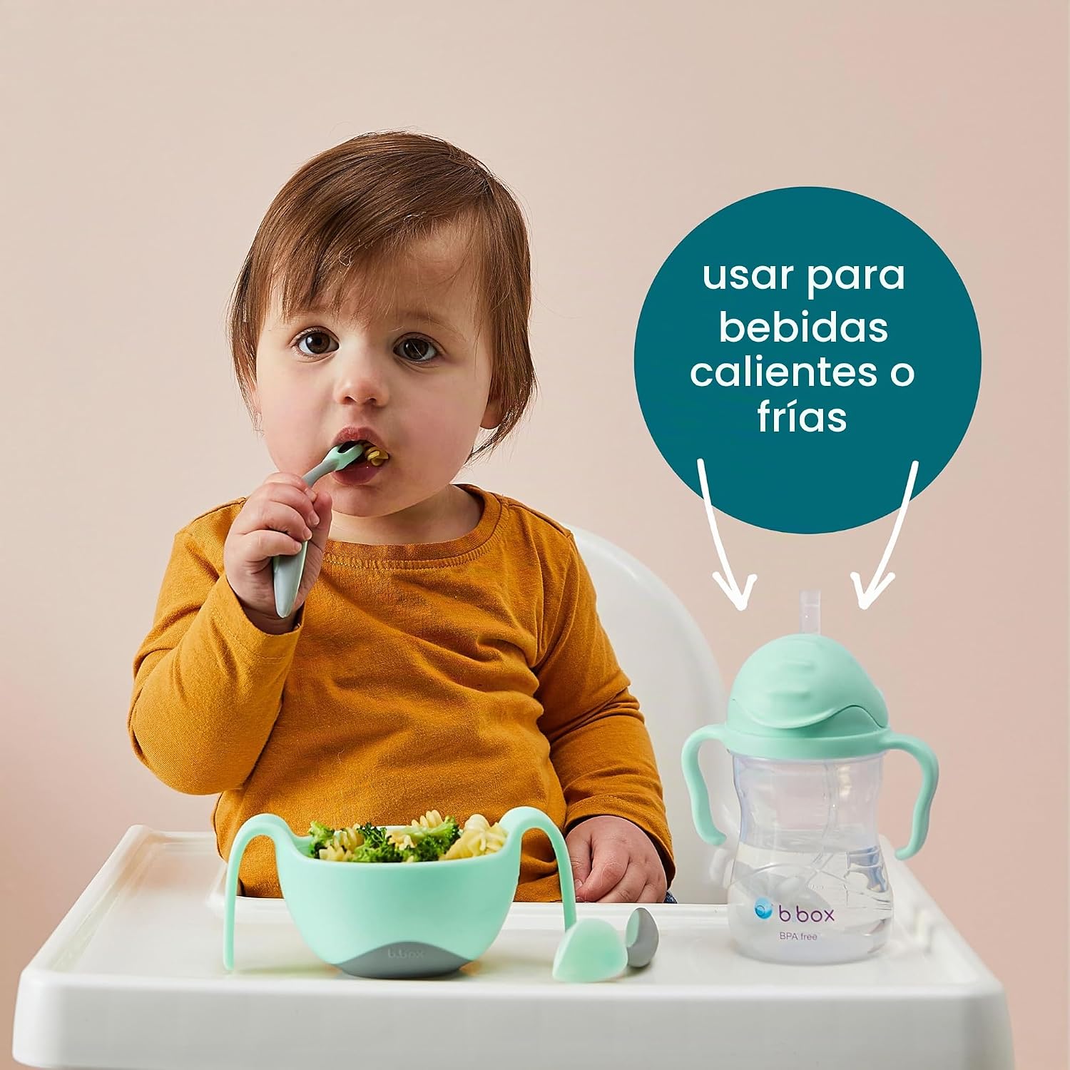 VASO SIPPY CUP B.BOX CON PAJITA PONDERADA 2 UNIDADES 237ML LIMÓN Y NARANJA - 5