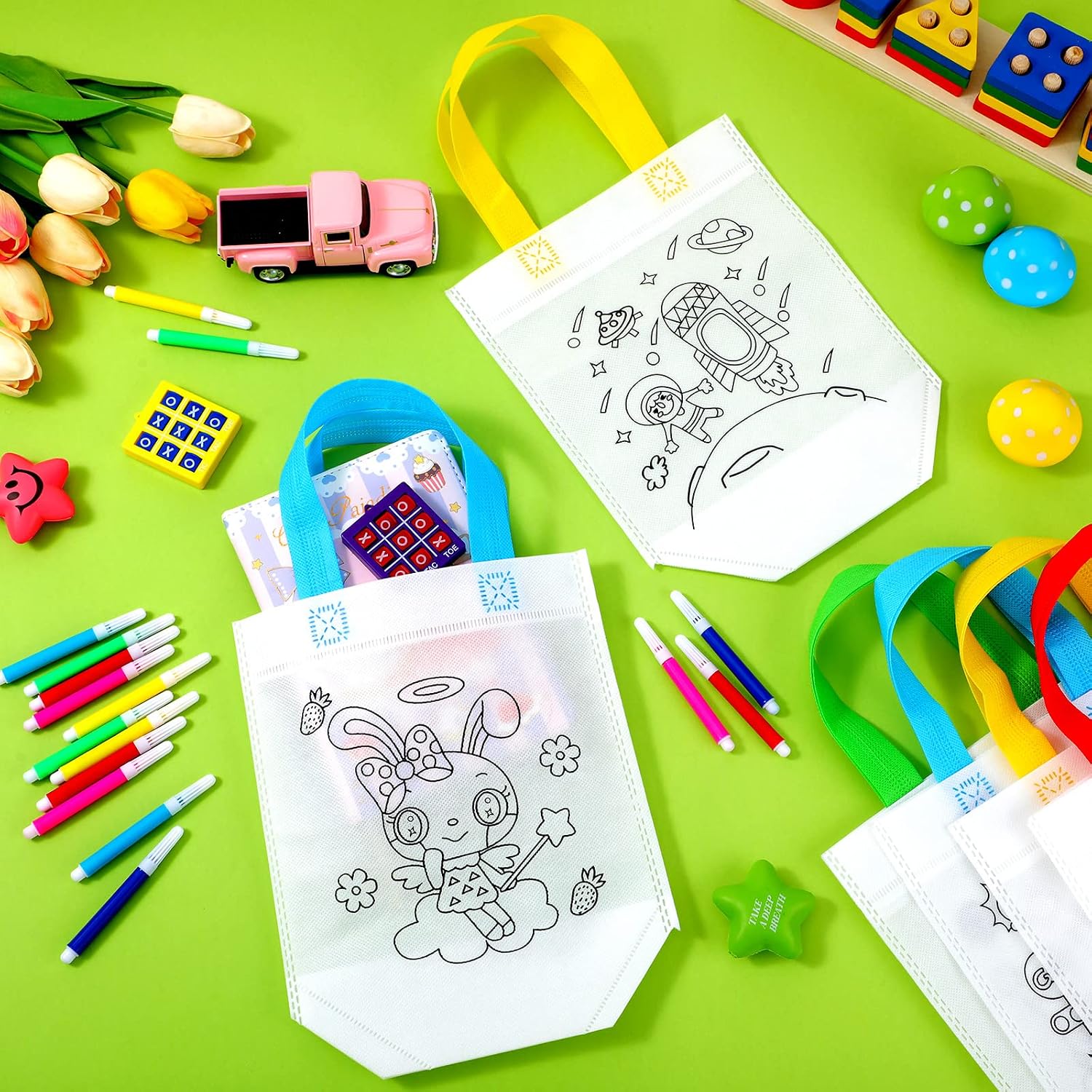 BOLSAS PARA COLOREAR CHUNFUL 48 PIEZAS CON MARCADORES - 5