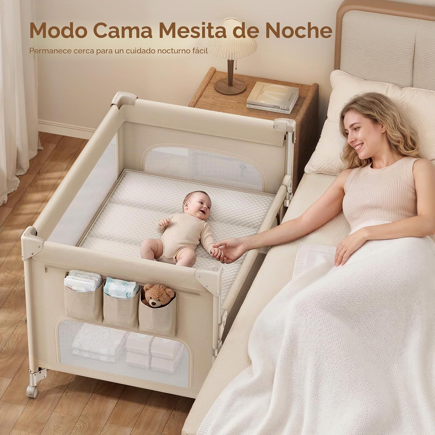 CORRAL ANGELBLISS BABY BASSINET 5 EN 1 PLEGABLE INSTANTÁNEO - 2