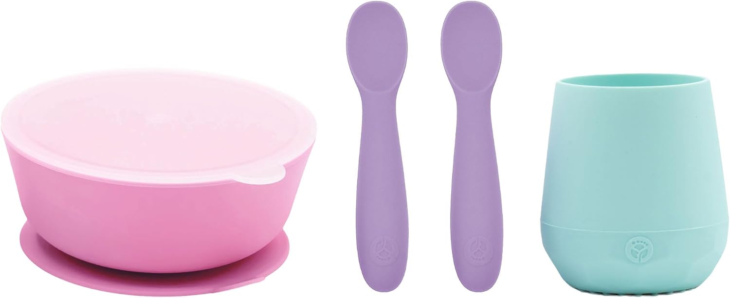 JUEGO DE ALIMENTACIÓN WEESPROUT CON TAZA DE ENTRENAMIENTO, TAZÓN CON VENTOSA Y CUCHARAS DE SILICONA - 1