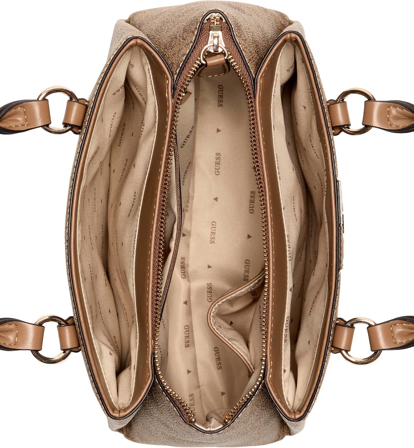 BOLSO SATCHEL GUESS LARISHA 3 COMPARTIMENTOS - 3