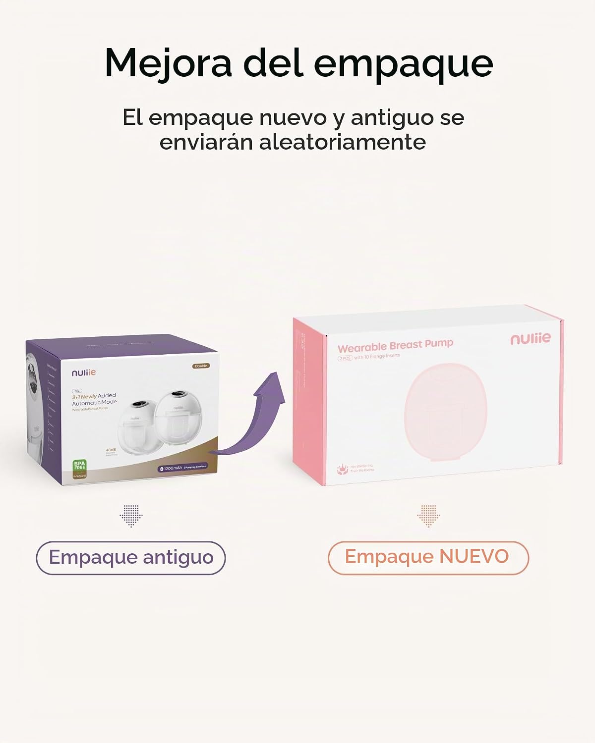EXTRACTOR DE LECHE NULIIE S32 MANOS LIBRES 2 UNIDADES BLANCO - 2
