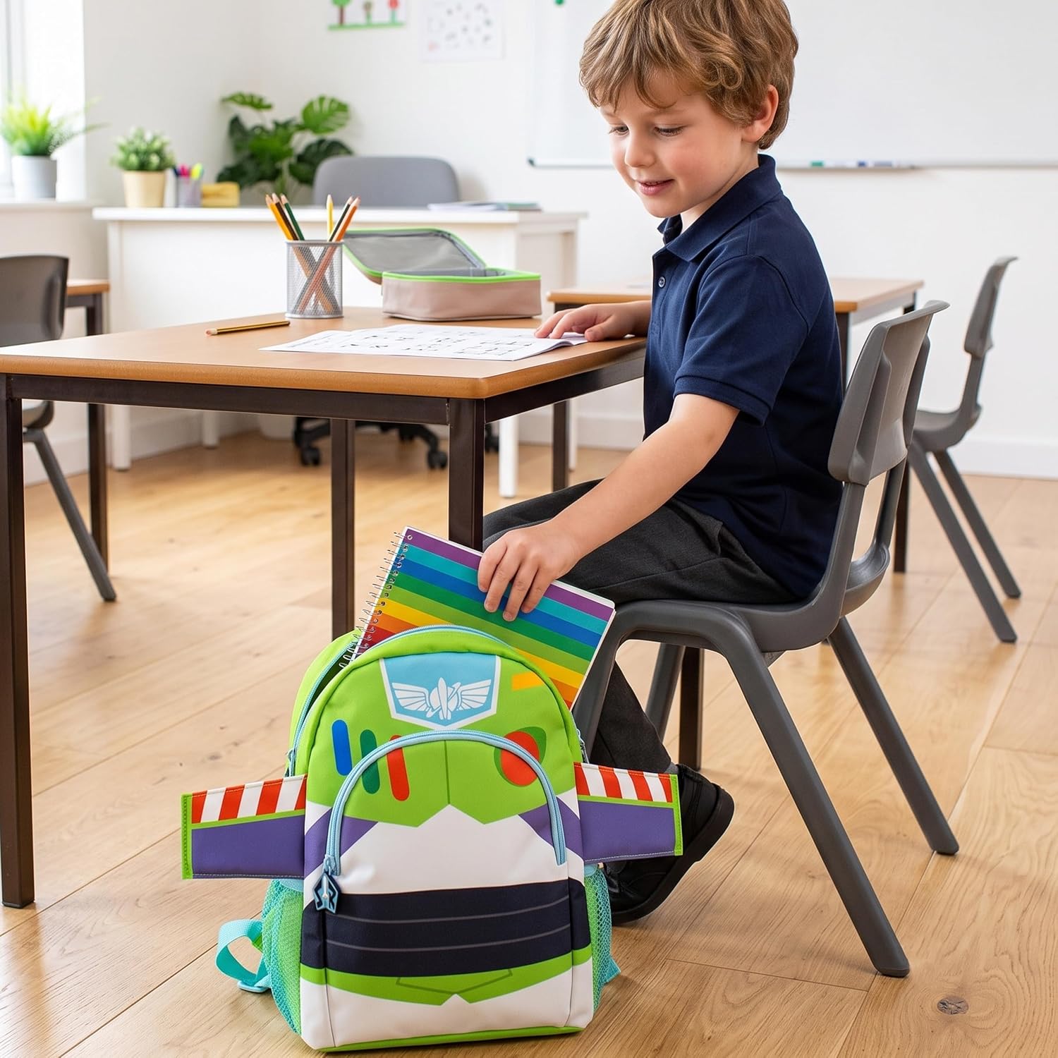 MOCHILA INFANTIL DISNEY TOY STORY BUZZ LIGHTYEAR VERDE - 3
