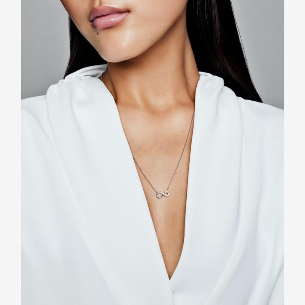 COLLAR PANDORA SPARKLING INFINITY 50 CM PLATEADO - 3