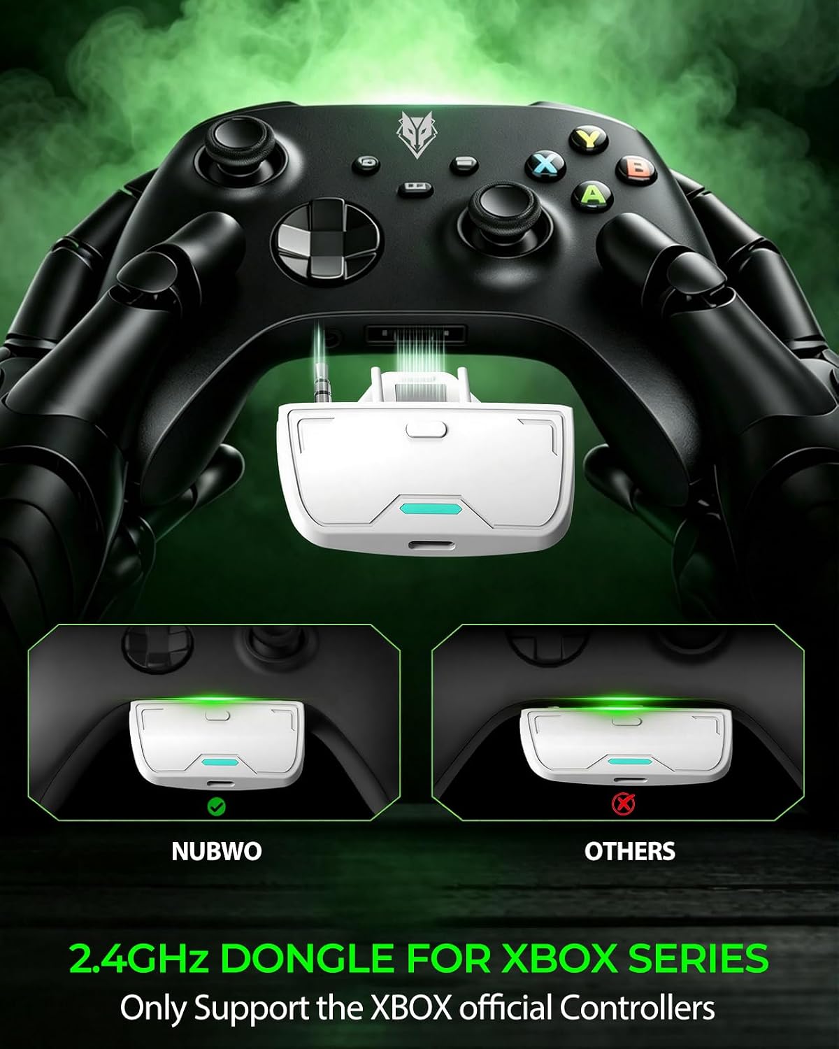 AURICULARES INALÁMBRICOS NUBWO PARA XBOX SERIES X/S CON BATERÍA DE 100 HORAS - 3