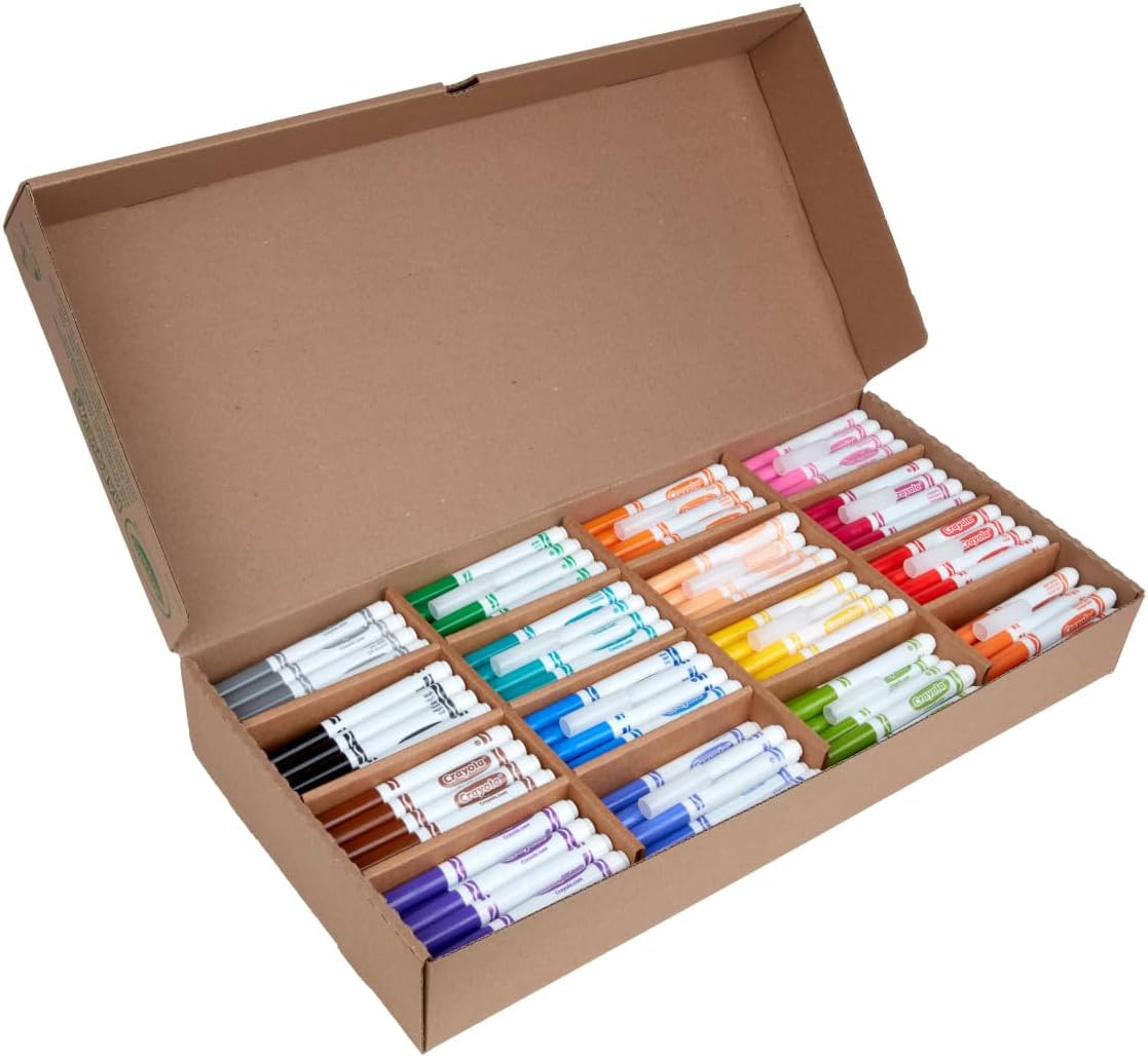 MARCADORES CRAYOLA BROAD LINE CLASSPACK 256 UNIDADES 16 COLORES - 3