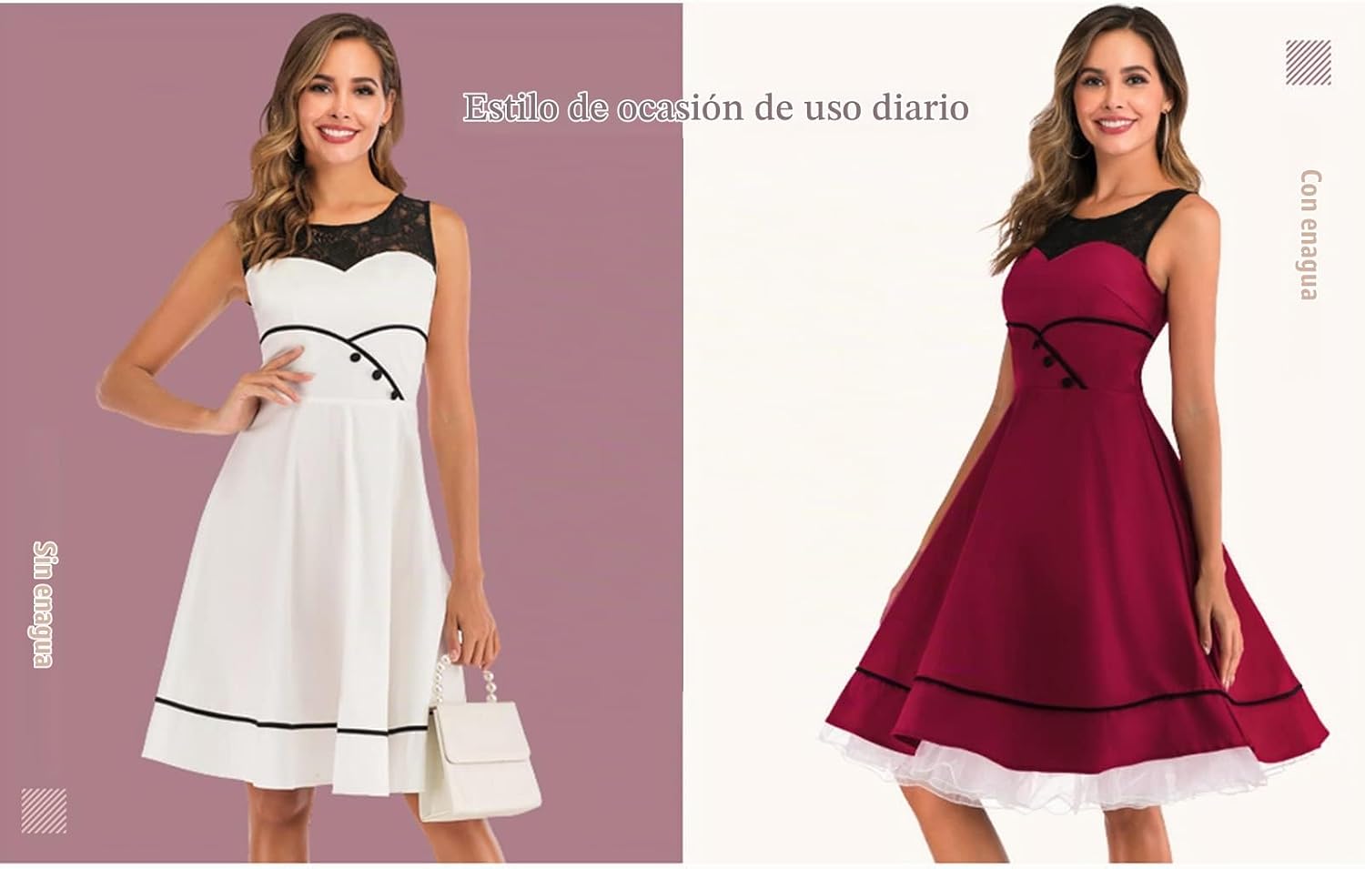 BBONLINEDRESS FALDA ENAGUA VINTAGE TUTU CRINOLINA BLANCA TALLA M - 2