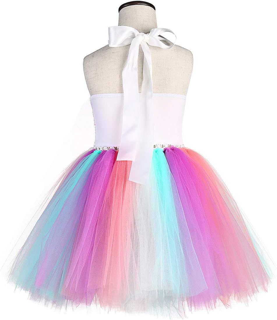 DISFRAZ PARA NIÑAS TUTU DREAMS UNICORNIO CON LENTEJUELAS 1-2 AÑOS ROSA - 4