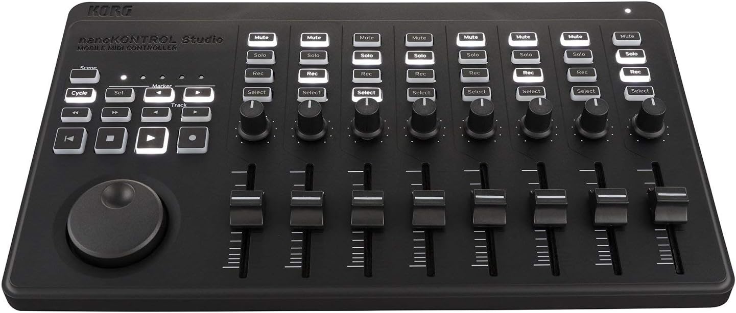 CONTROLADOR MIDI KORG NANOKONTROL STUDIO BLUETOOTH/USB CON 8 FADERS - 1