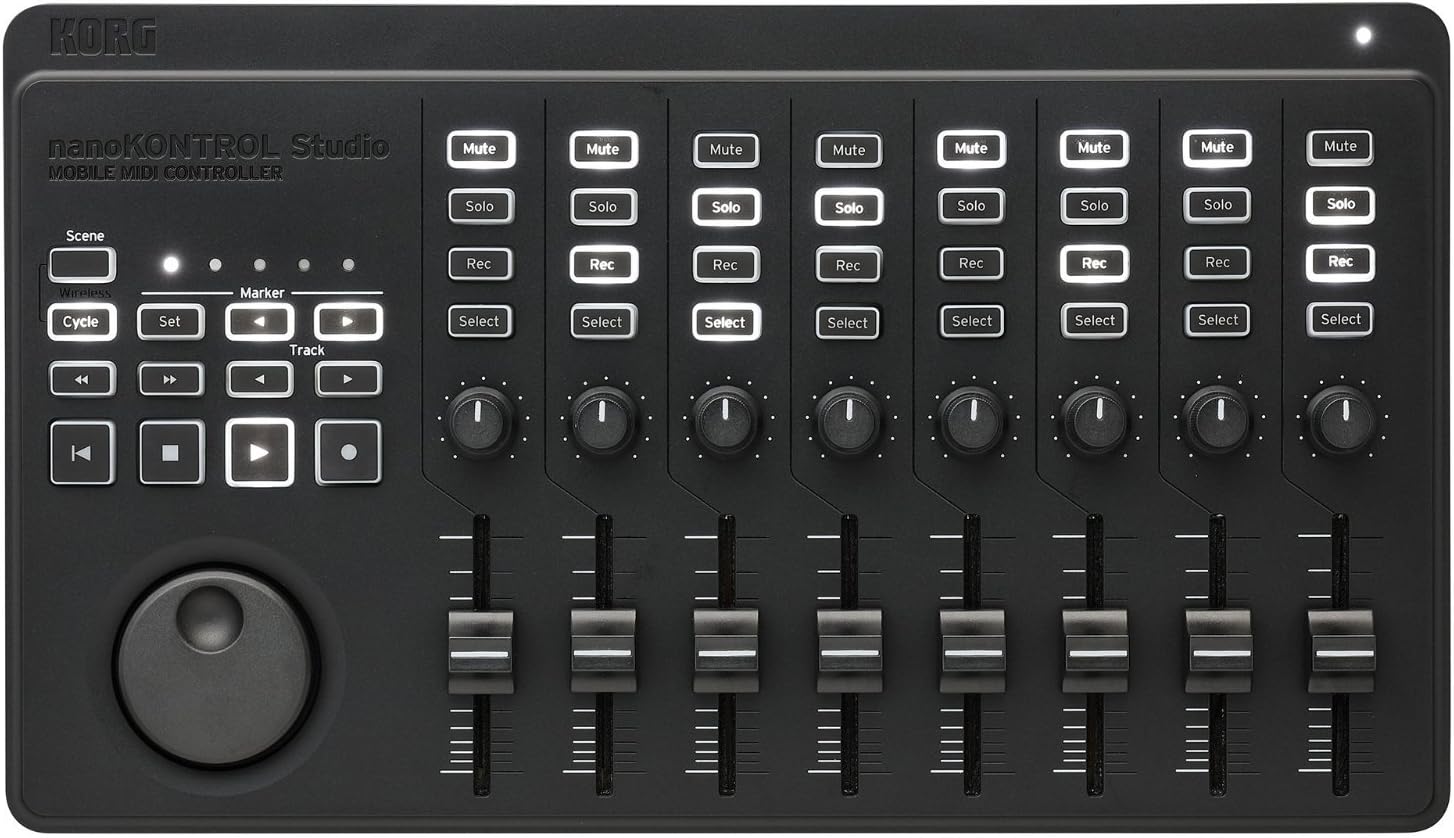 CONTROLADOR MIDI KORG NANOKONTROL STUDIO BLUETOOTH/USB CON 8 FADERS - 5