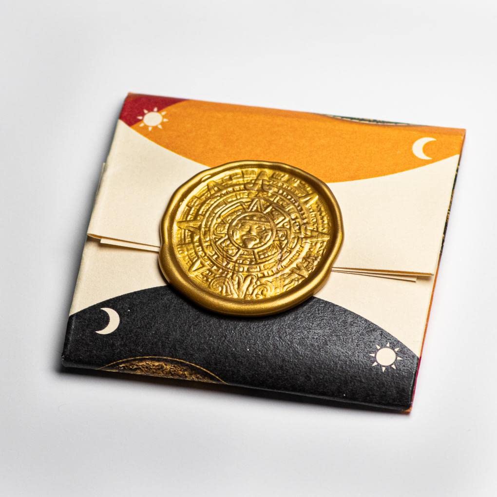 MONEDA WORRY COIN SOL Y LUNA PIEDRA DEL SOL AZTECA LATÓN - 5