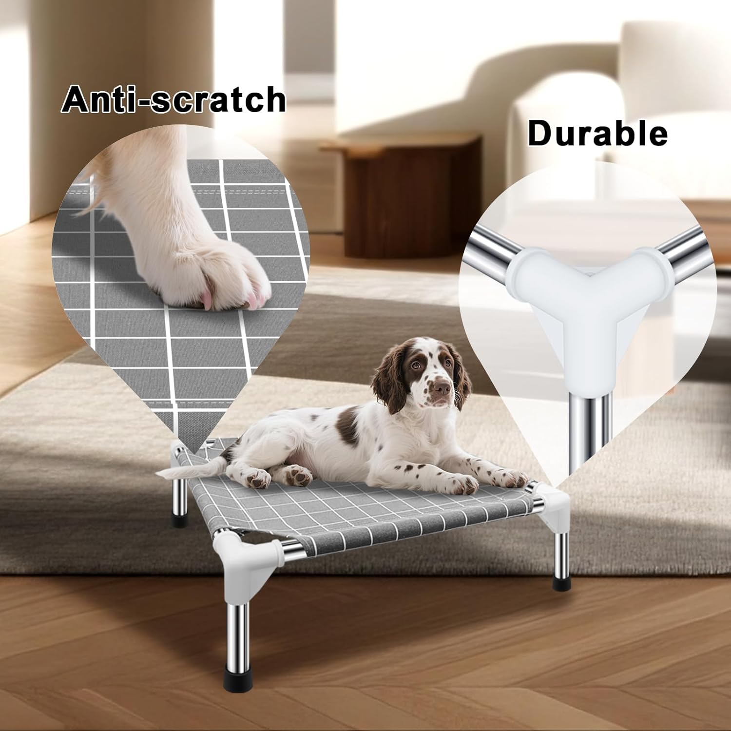 CAMA ELEVADA PARA MASCOTAS TENSORSINE ACERO INOXIDABLE PEQUEÑA - 2