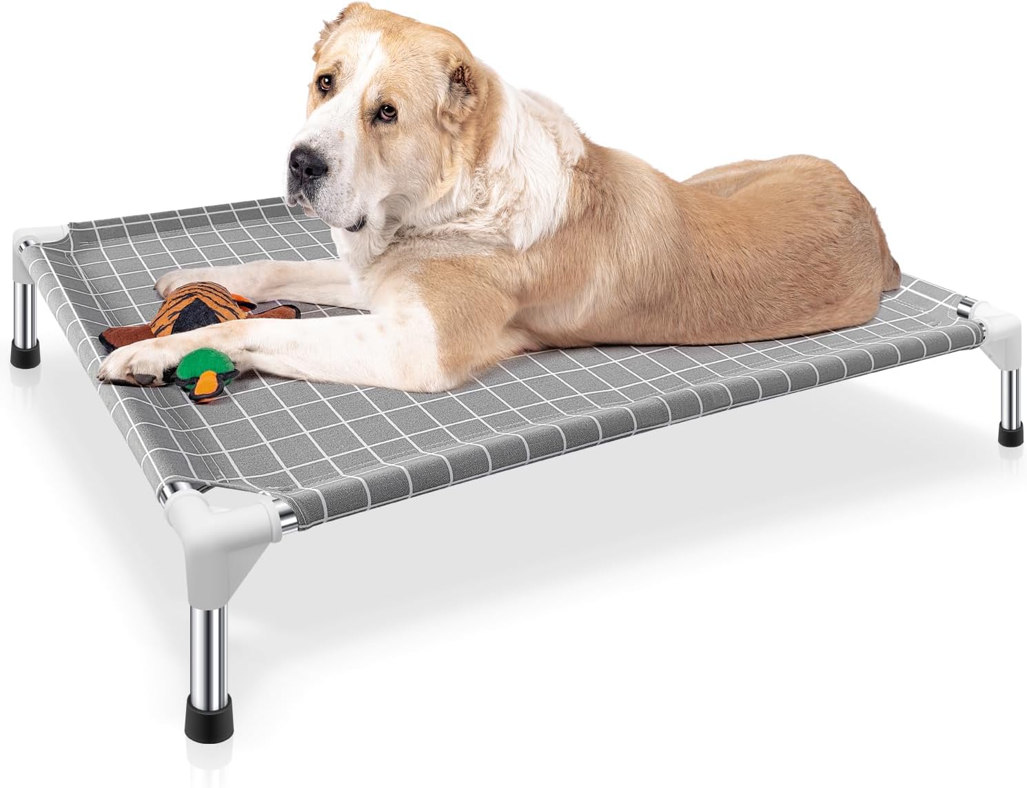 CAMA ELEVADA PARA PERROS TENSORSINE 38 PULGADAS ACERO INOXIDABLE - 1