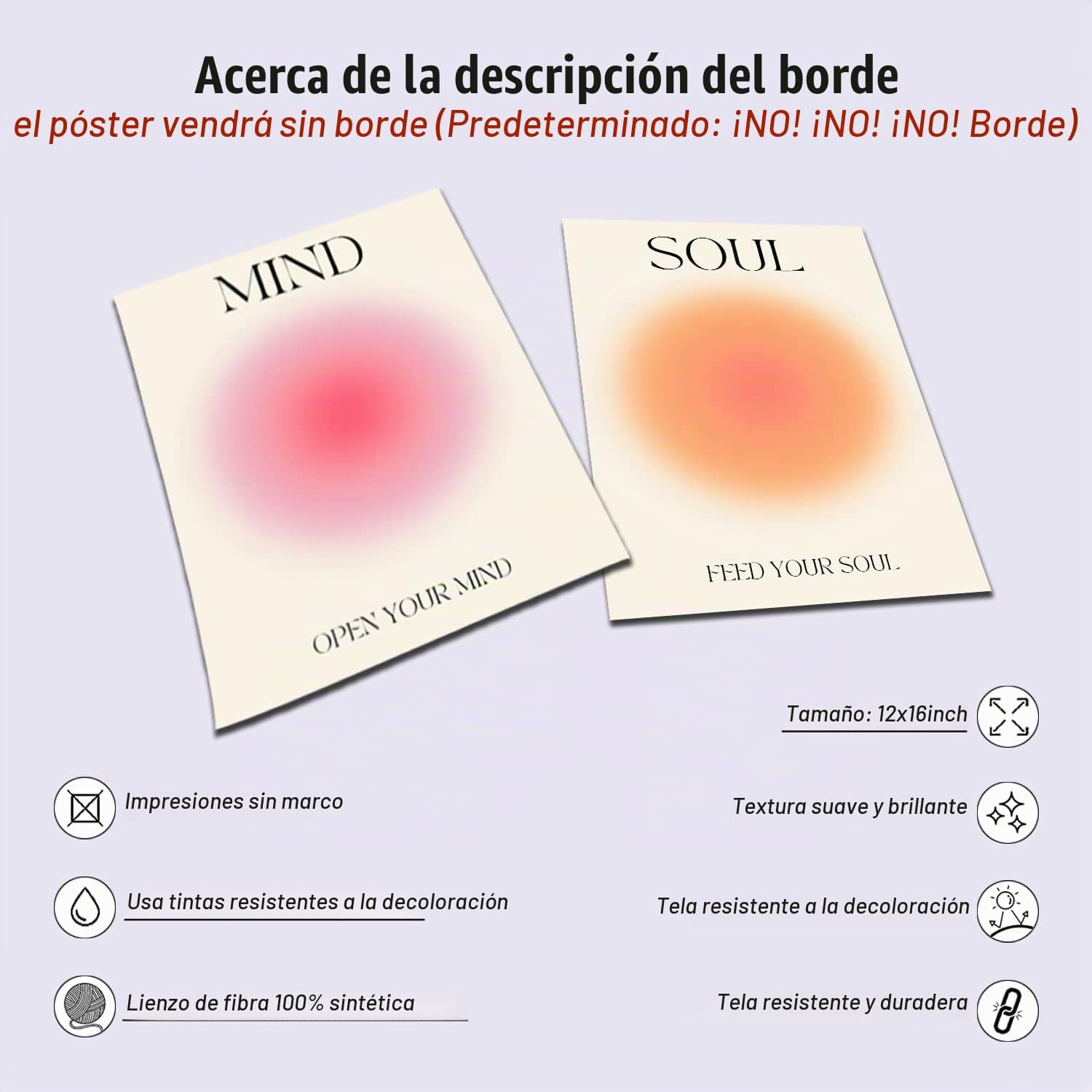 CUADRO DECORATIVO NCYEL 4 LÁMINAS ABSTRACTAS NÚMEROS ÁNGEL 30X40 CM - 4