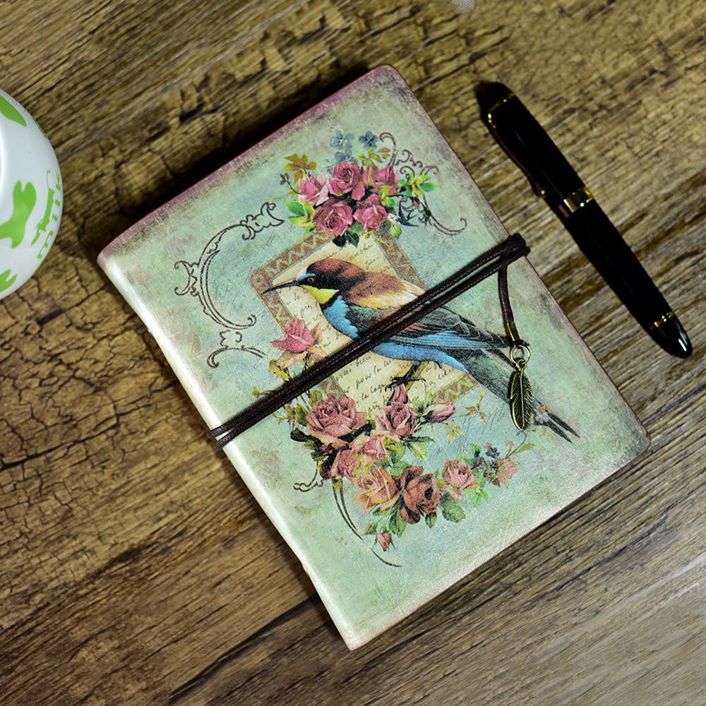 CUADERNO REFILLABLE MALEDEN VINTAGE TRAVEL DIARY TAPA DURA SET 7 PIEZAS - 5