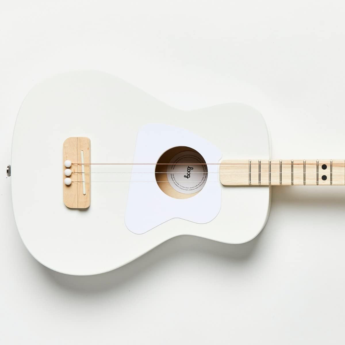 GUITARRA ACÚSTICA LOOG PRO 3 CUERDAS BLANCA PARA NIÑOS 6+ AÑOS - 3