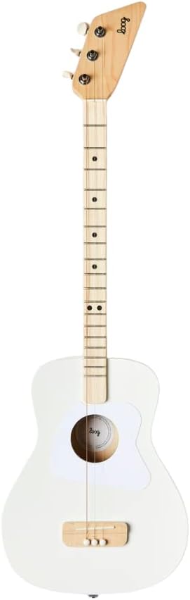 GUITARRA ACÚSTICA LOOG PRO 3 CUERDAS BLANCA PARA NIÑOS 6+ AÑOS - 5