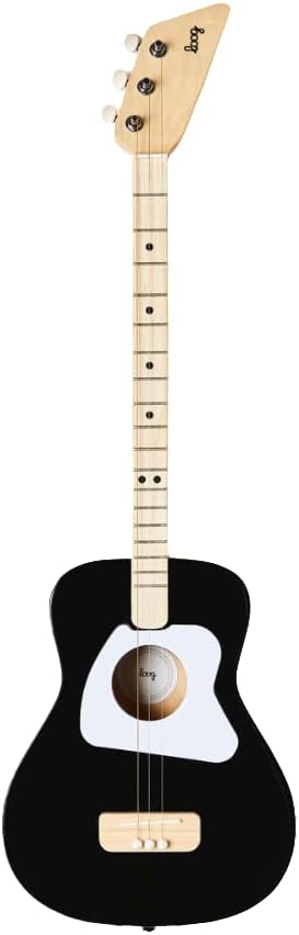 GUITARRA ACÚSTICA LOOG PRO 3 CUERDAS PARA NIÑOS 6+ AÑOS COLOR NEGRO - 5