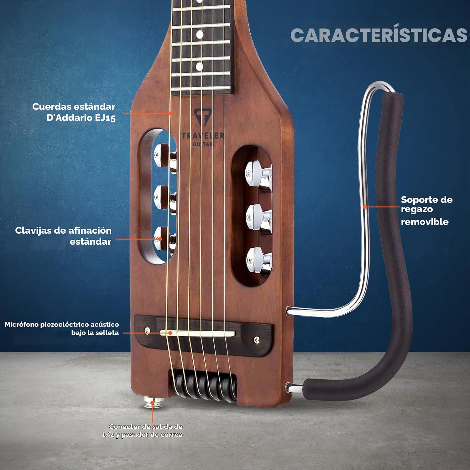 GUITARRA ACÚSTICA TRAVELER GUITAR ULTRA-LIGHT ACOUSTIC-ELECTRIC MARRÓN ANTIGUO - 2