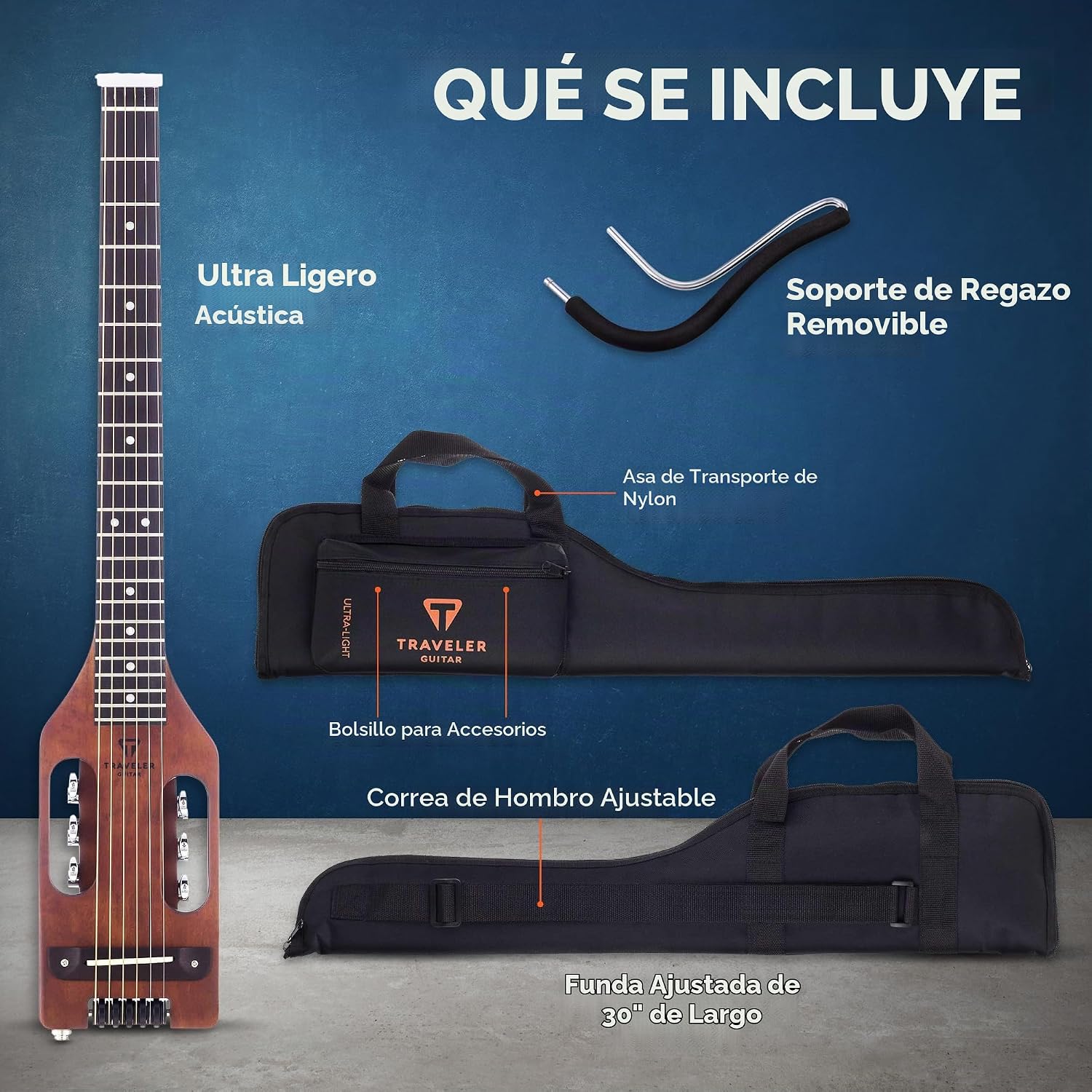 GUITARRA ACÚSTICA TRAVELER GUITAR ULTRA-LIGHT ACOUSTIC-ELECTRIC MARRÓN ANTIGUO - 4