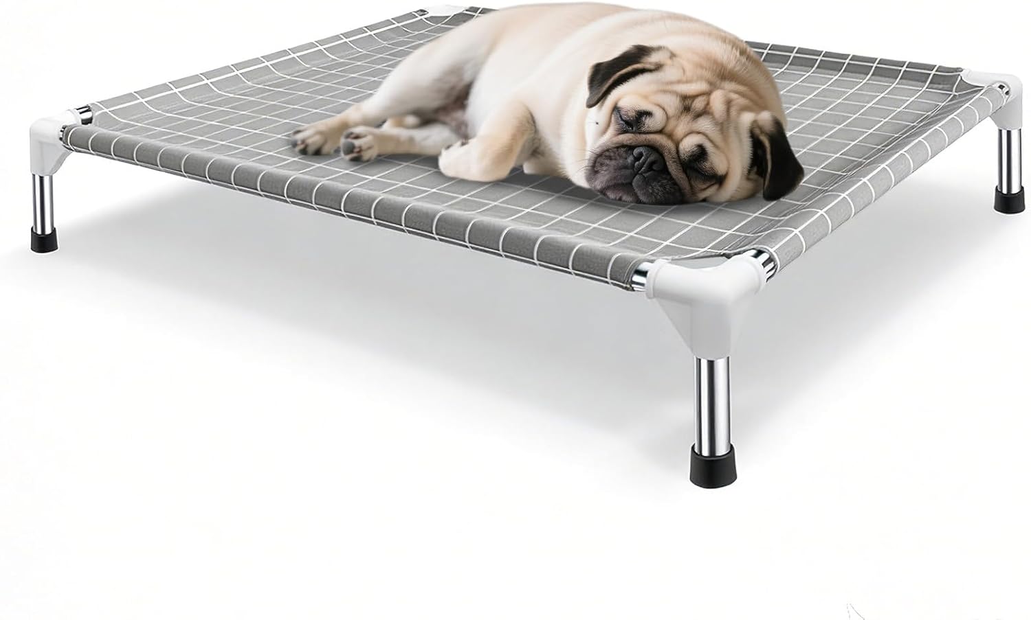 CAMA ELEVADA PARA PERROS TENSORSINE MEDIUM CON ESTRUCTURA DE ACERO INOXIDABLE - 1
