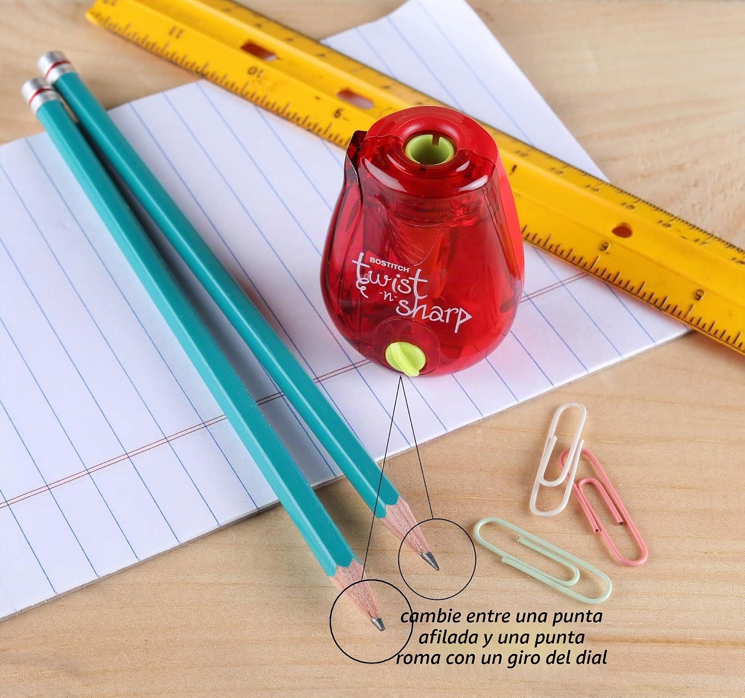 SACAPUNTAS BOSTITCH OFFICE MANUAL TWIST-N-SHARP 3 UNIDADES MULTICOLOR - 2