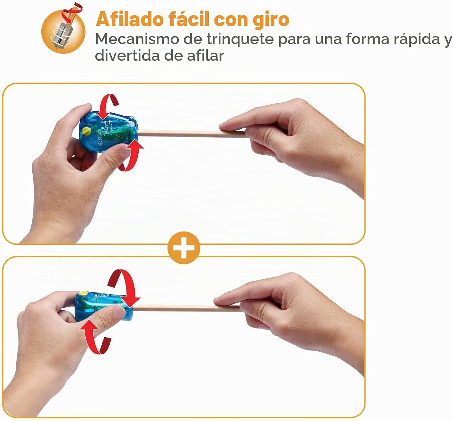 SACAPUNTAS BOSTITCH OFFICE MANUAL TWIST-N-SHARP 3 UNIDADES MULTICOLOR - 3