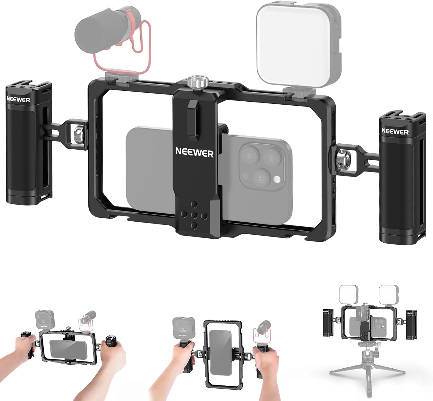 ESTABILIZADOR DE VIDEO NEEWER PHONE RIG VLOGGING KIT PA009 - 1