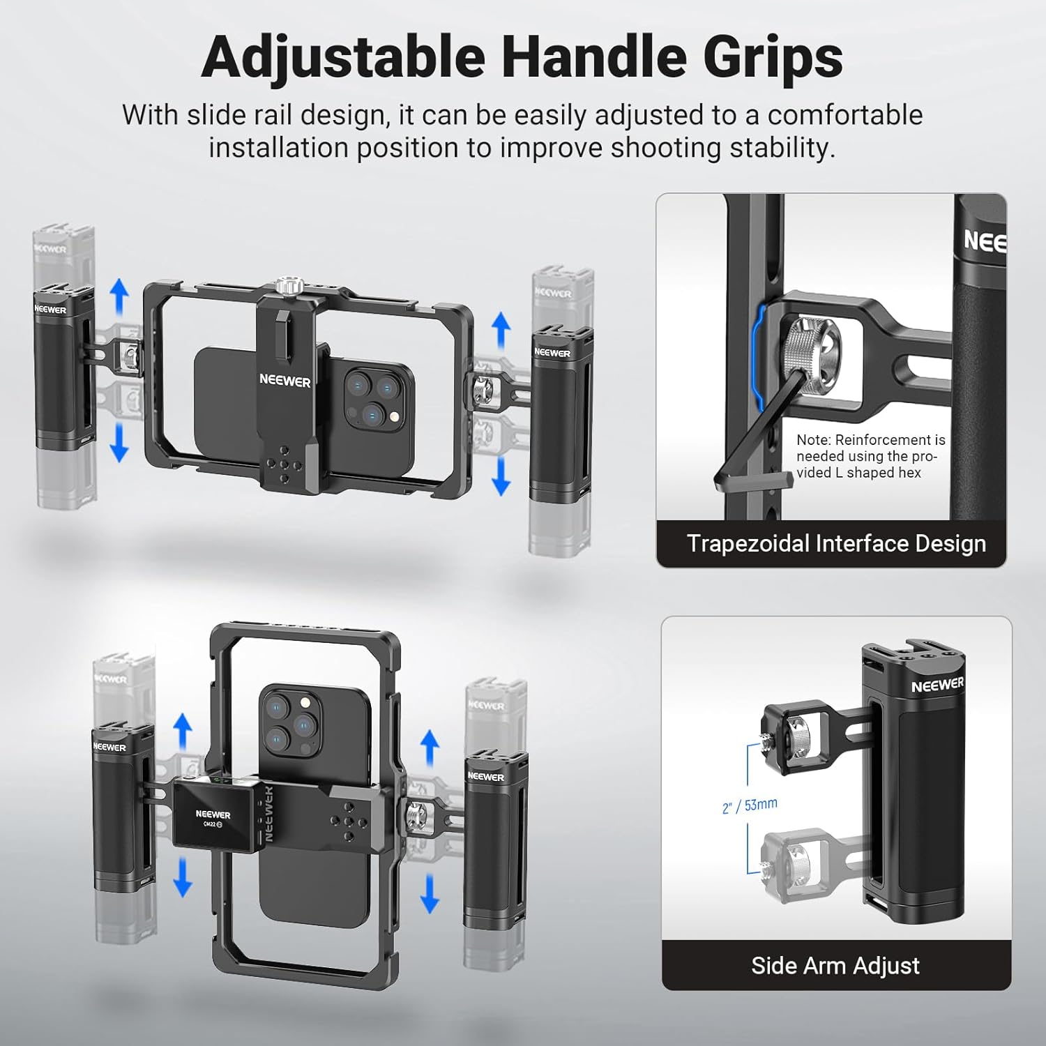 ESTABILIZADOR DE VIDEO NEEWER PHONE RIG VLOGGING KIT PA009 - 3