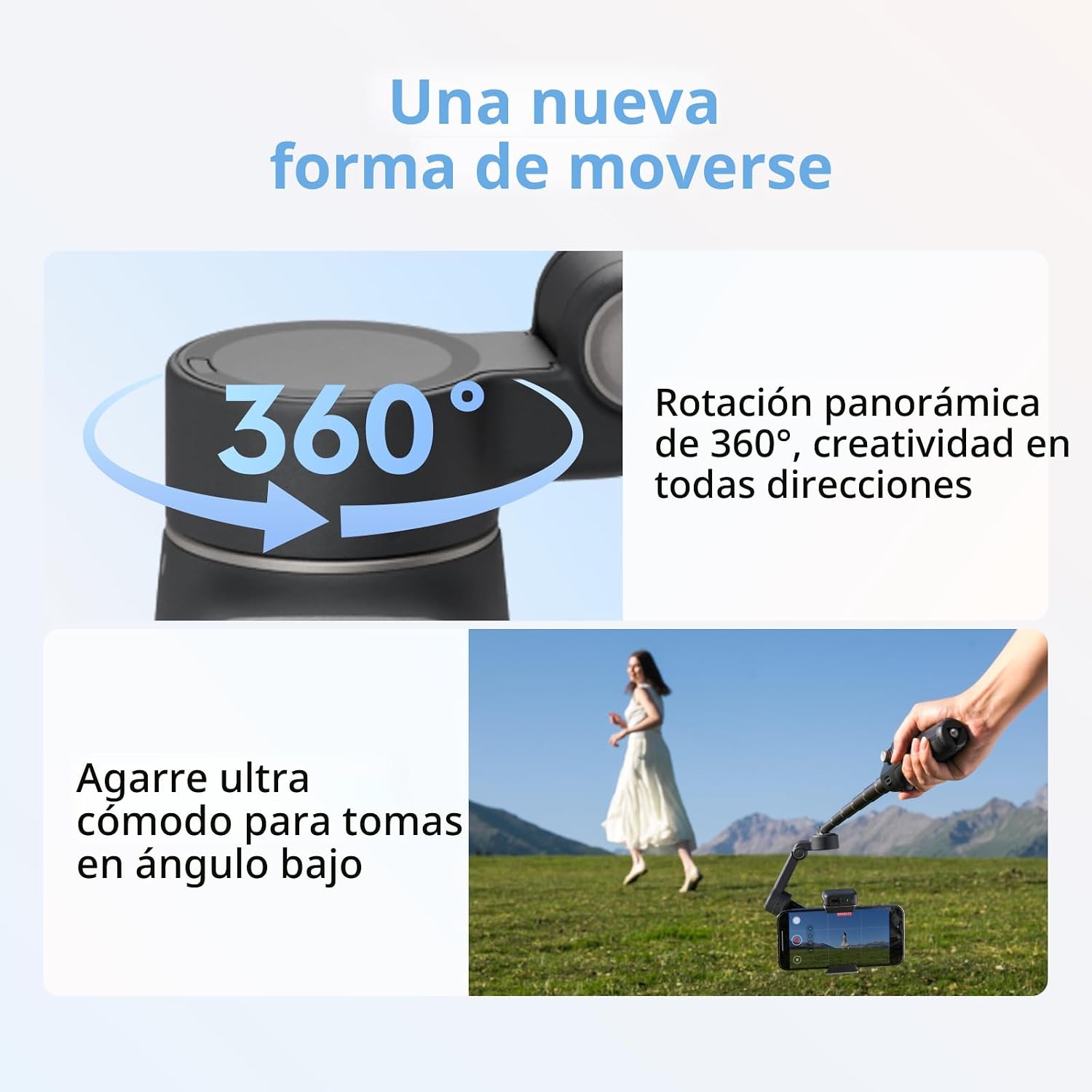ESTABILIZADOR DJI OSMO MOBILE 8 CON MICRÓFONO MINI TRANSMITTER NEGRO - 4