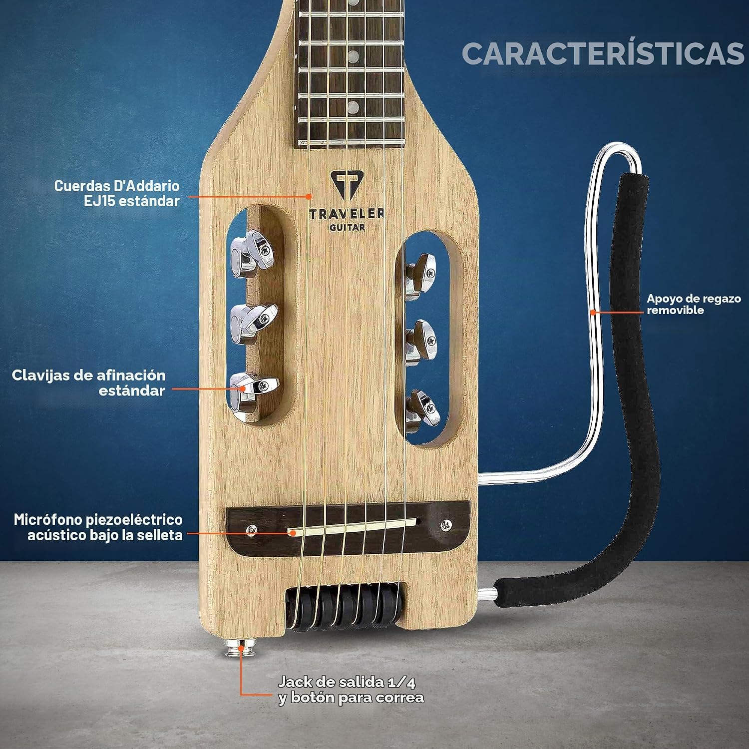 GUITARRA ACÚSTICA TRAVELER GUITAR ULTRA-LIGHT ACOUSTIC-ELECTRIC CAOBA - 2