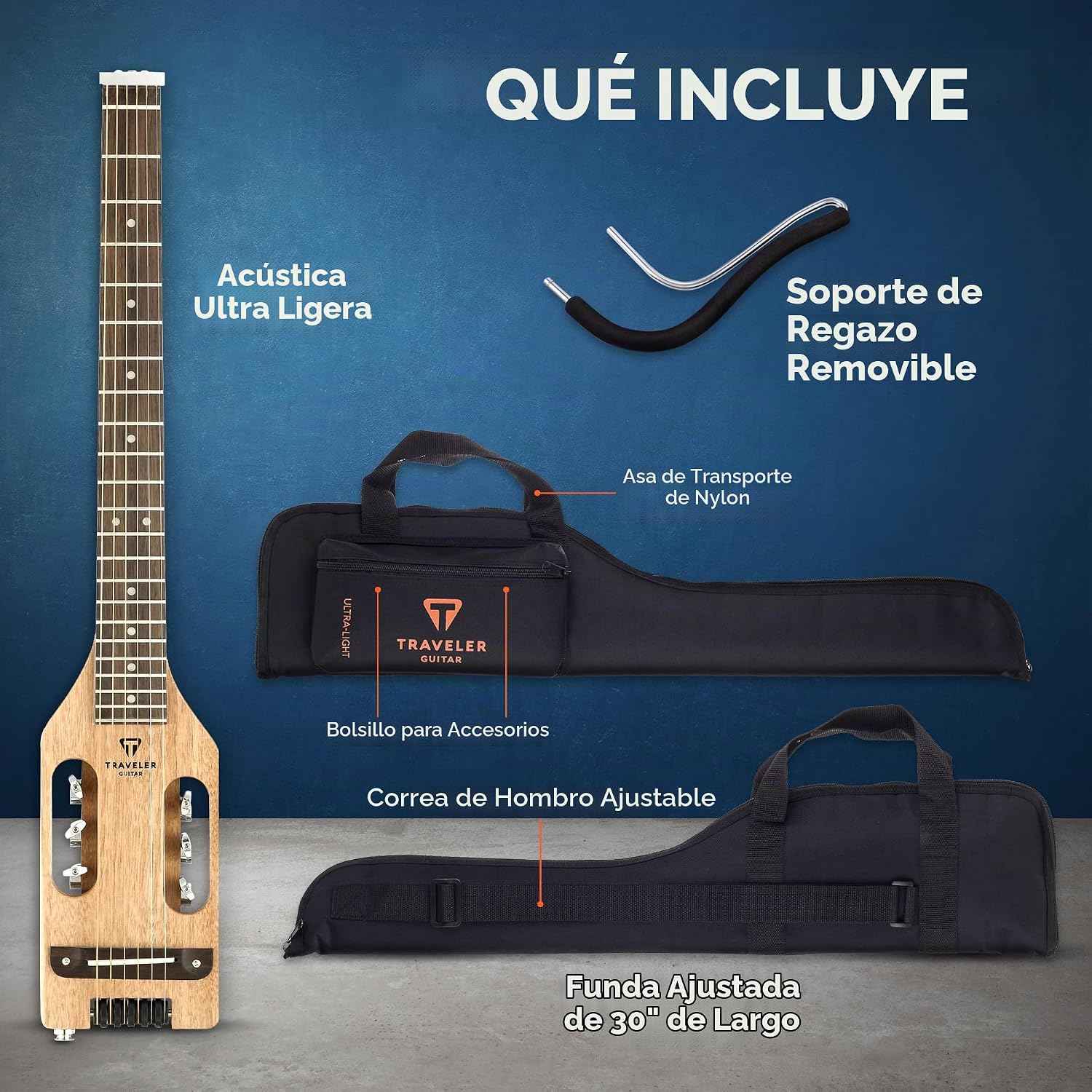 GUITARRA ACÚSTICA TRAVELER GUITAR ULTRA-LIGHT ACOUSTIC-ELECTRIC CAOBA - 5